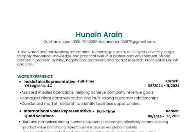 write ats optimized CV, resume and linkedin profile using ai and human touch